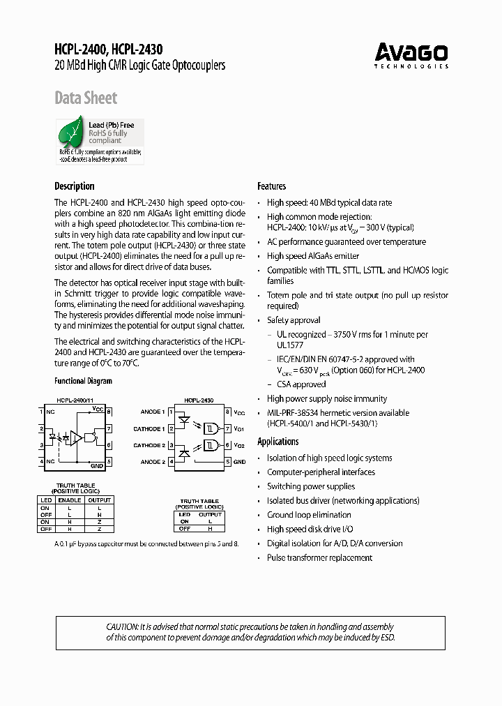 HCPL-2400500_3825920.PDF Datasheet