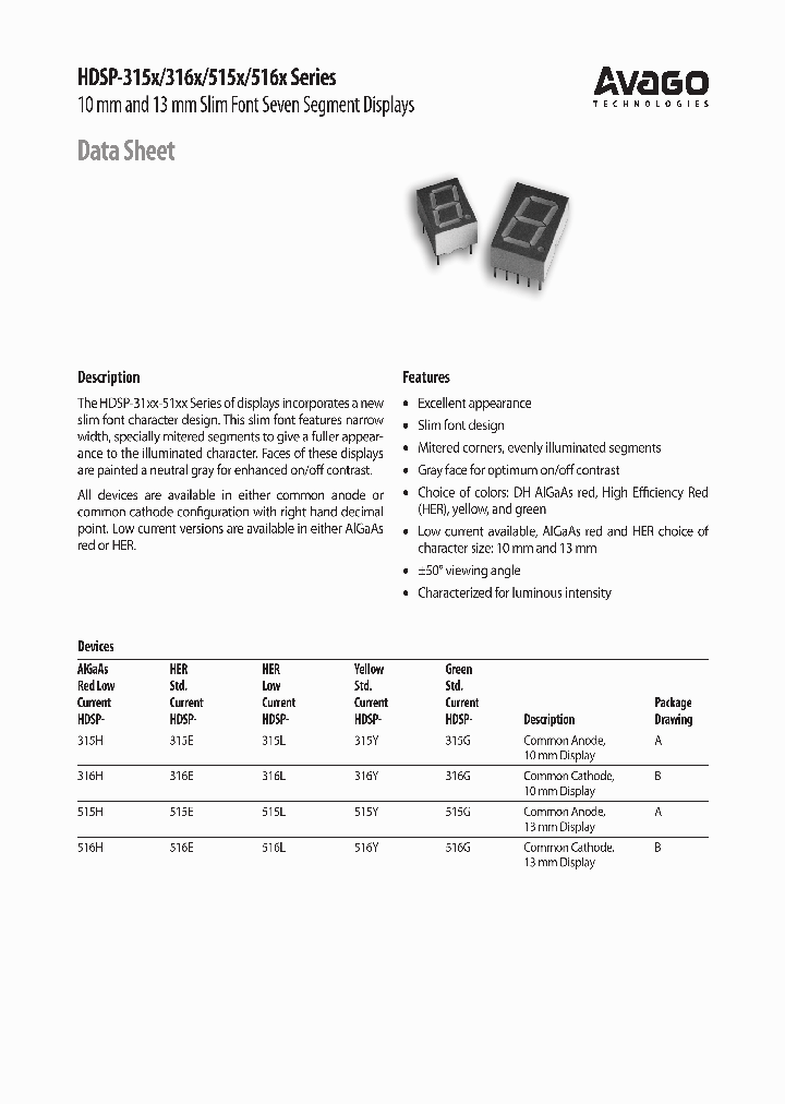 HDSP-315G-MM300_3832529.PDF Datasheet