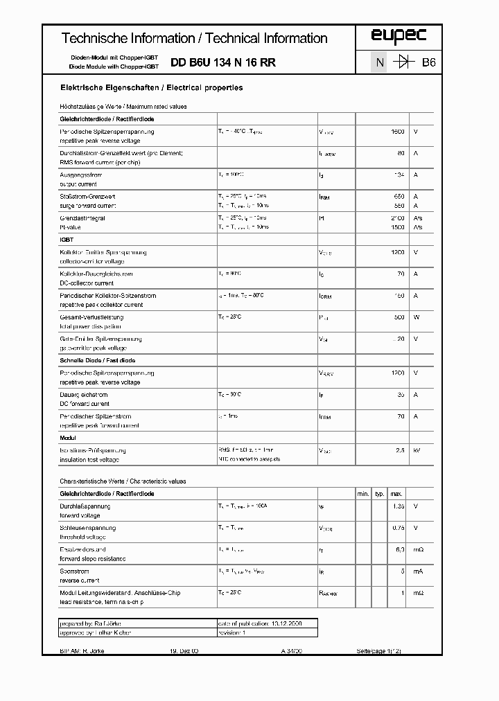 DDB6U134N16RR_3832309.PDF Datasheet