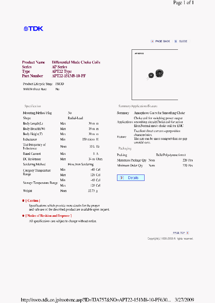 APT22-151M8-10-PF_3834488.PDF Datasheet