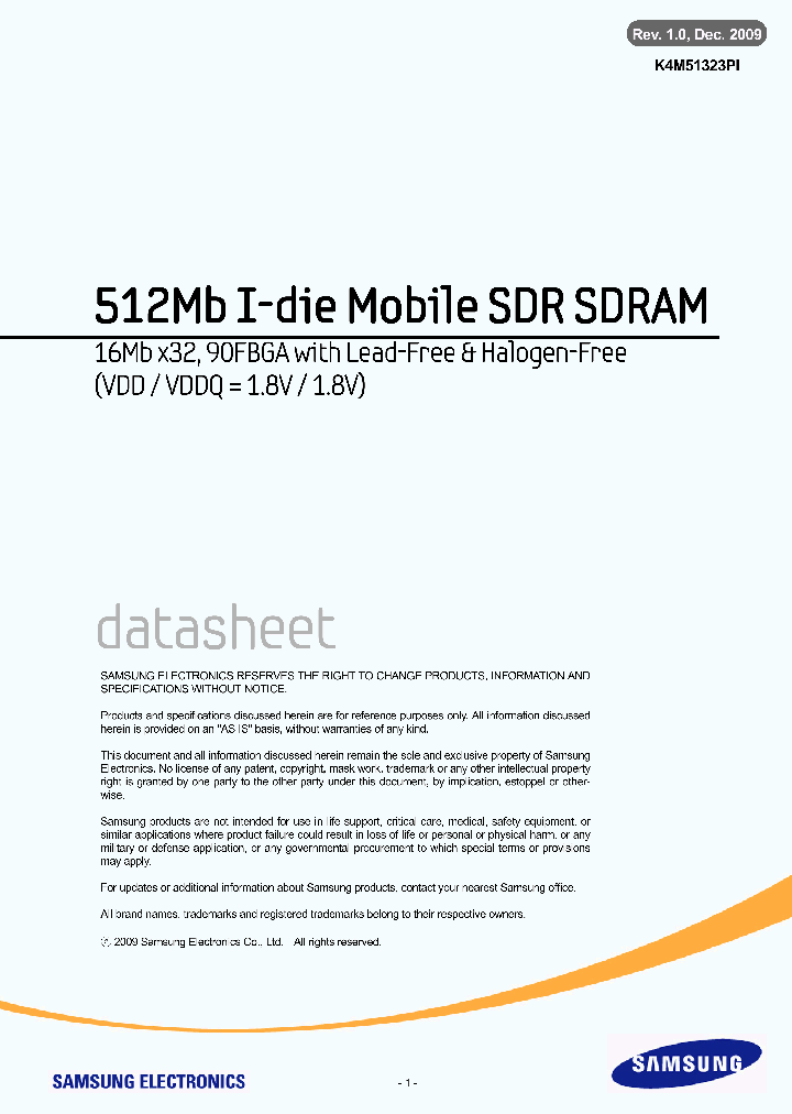K4M51323PI-HG750_3833649.PDF Datasheet