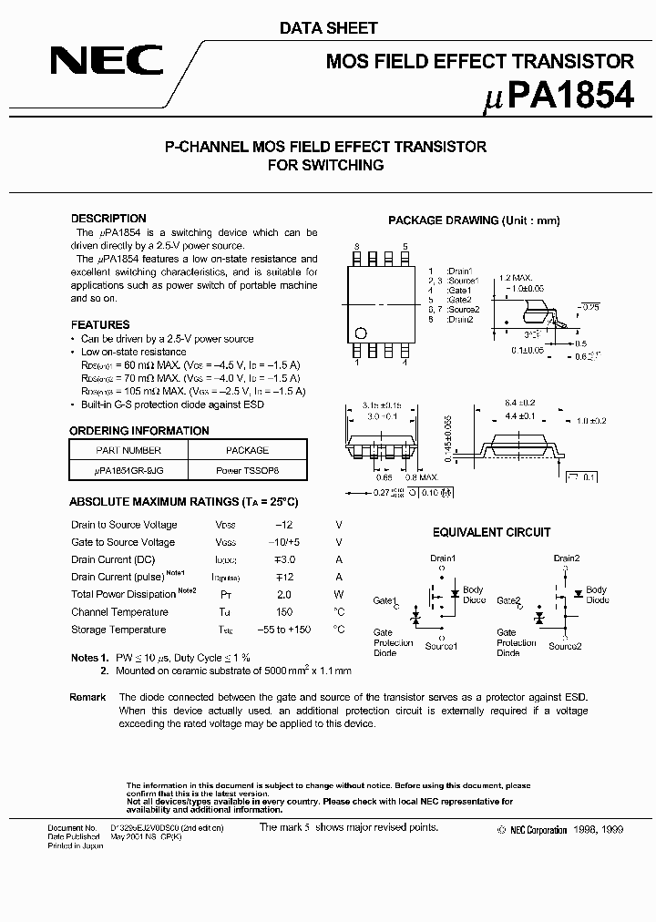 UPA1854GR-9JG_3833419.PDF Datasheet