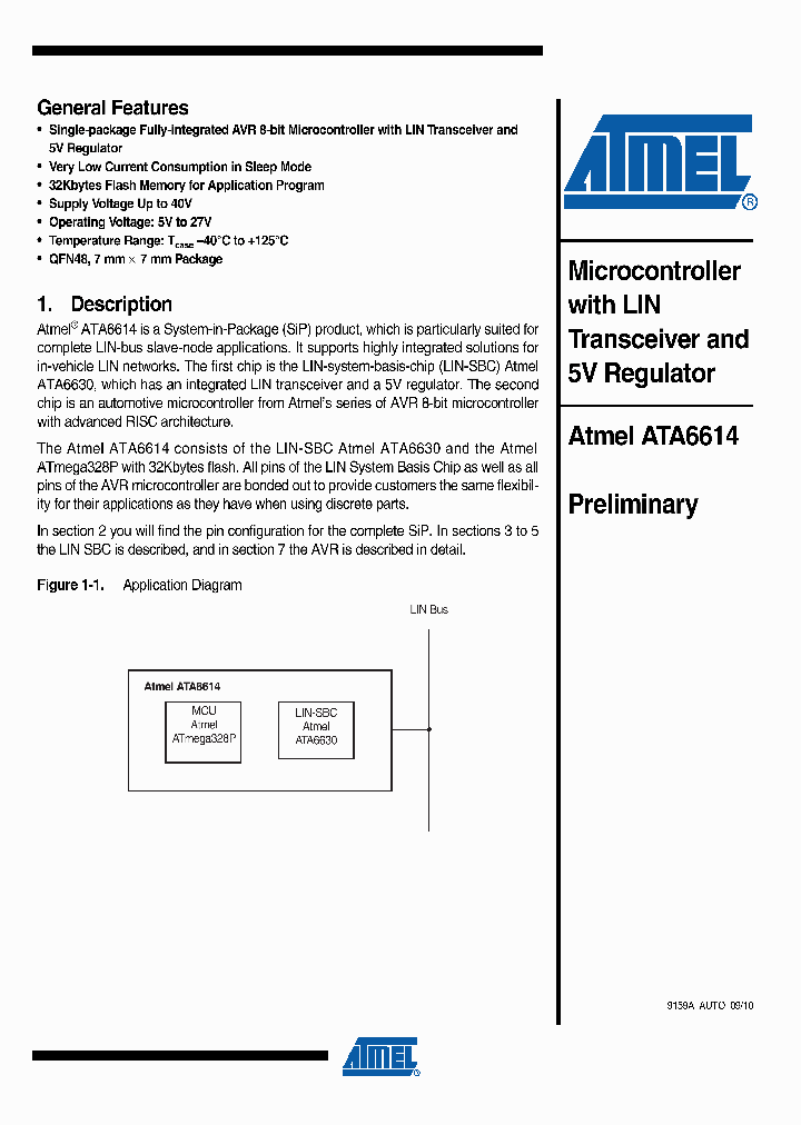 ATA6614P-PLQW_3833888.PDF Datasheet