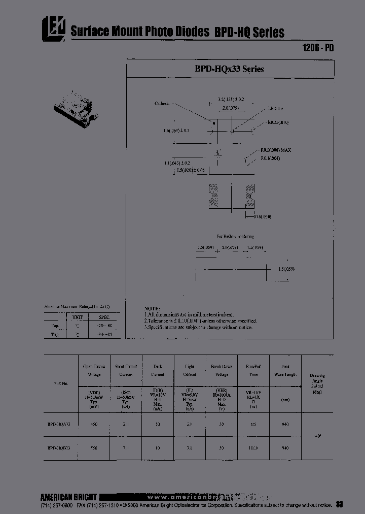 BPD-HQB33-TR_3835125.PDF Datasheet
