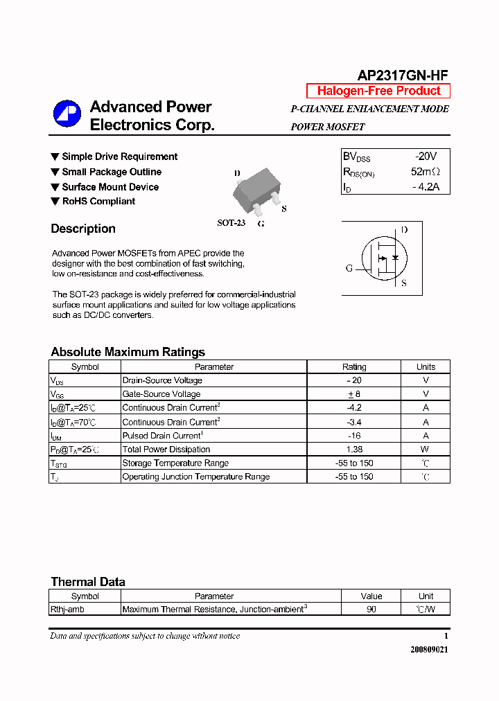 AP2317GN-HF_3835007.PDF Datasheet