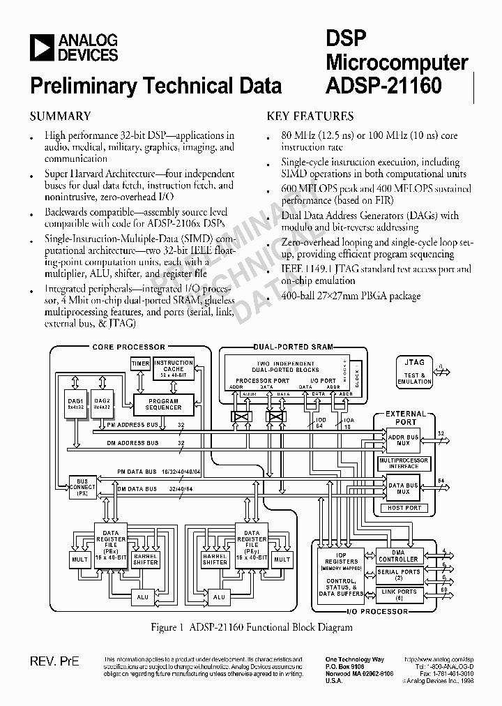 ADSP-21160MKB-100_3834257.PDF Datasheet