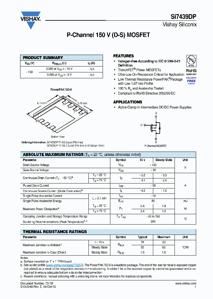 SI7439DP-T1-GE3_3836910.PDF Datasheet