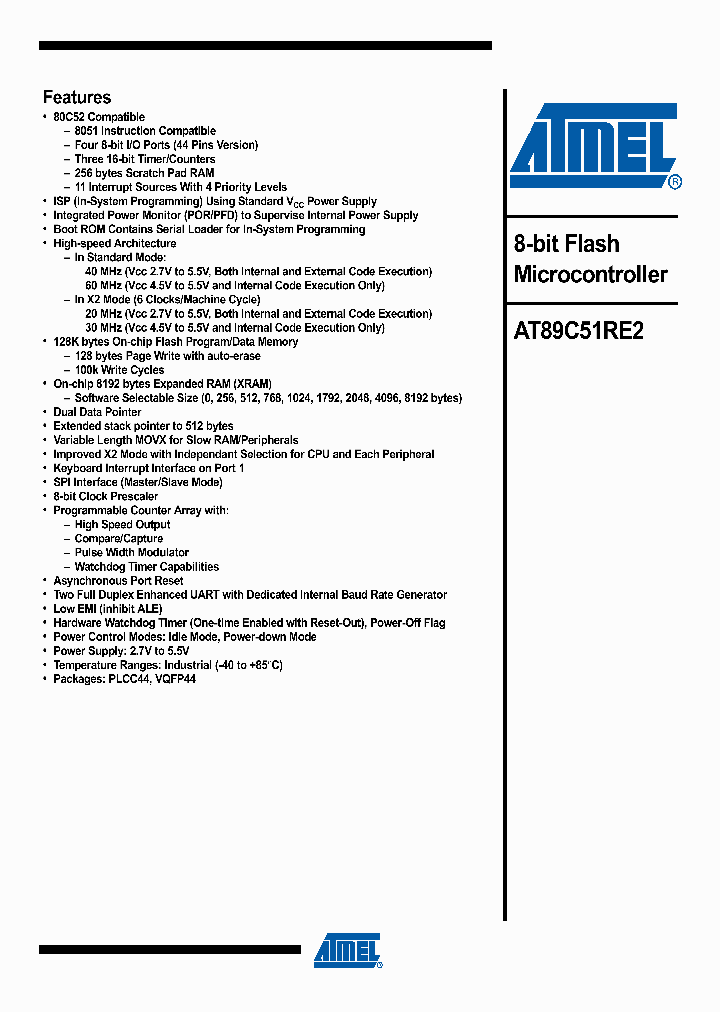 AT89C51RE2-SLSEM_4086011.PDF Datasheet