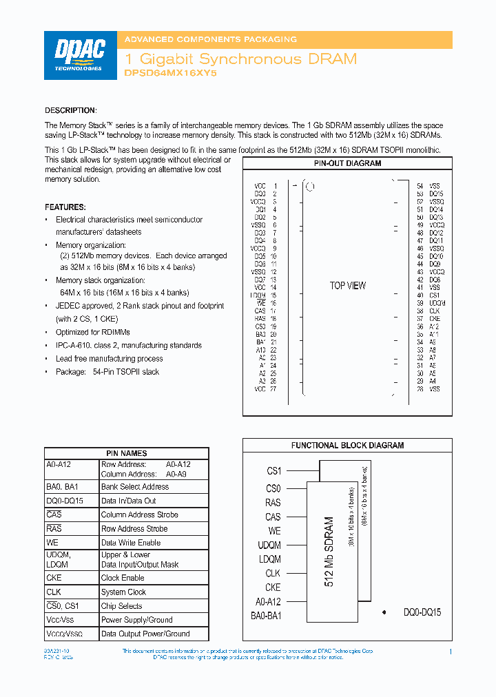 DPSD64MX16XY5-DP-XX10_3837672.PDF Datasheet