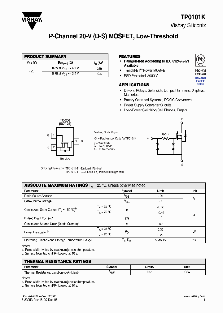 TP0101K-T1-GE3_3837358.PDF Datasheet