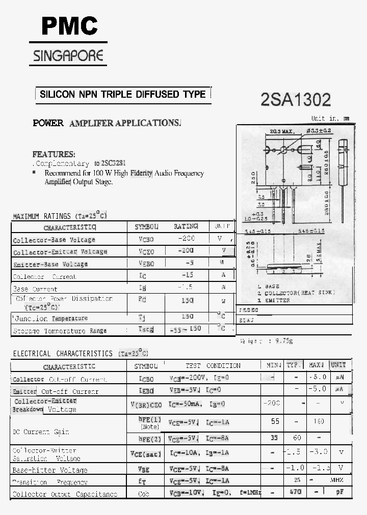 2SA1302PMC_3836382.PDF Datasheet