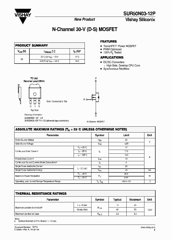 SUR50N03-12P-T4-E3_3836953.PDF Datasheet