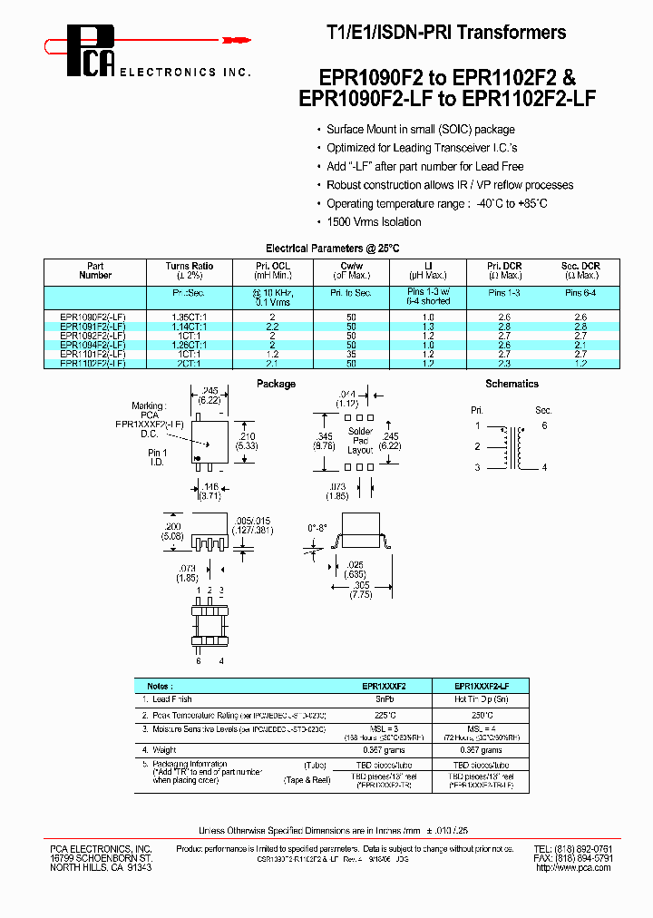 EPR1092F2-TR-LF_3838544.PDF Datasheet
