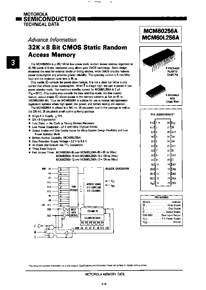 MCM60L256AP10_3838867.PDF Datasheet