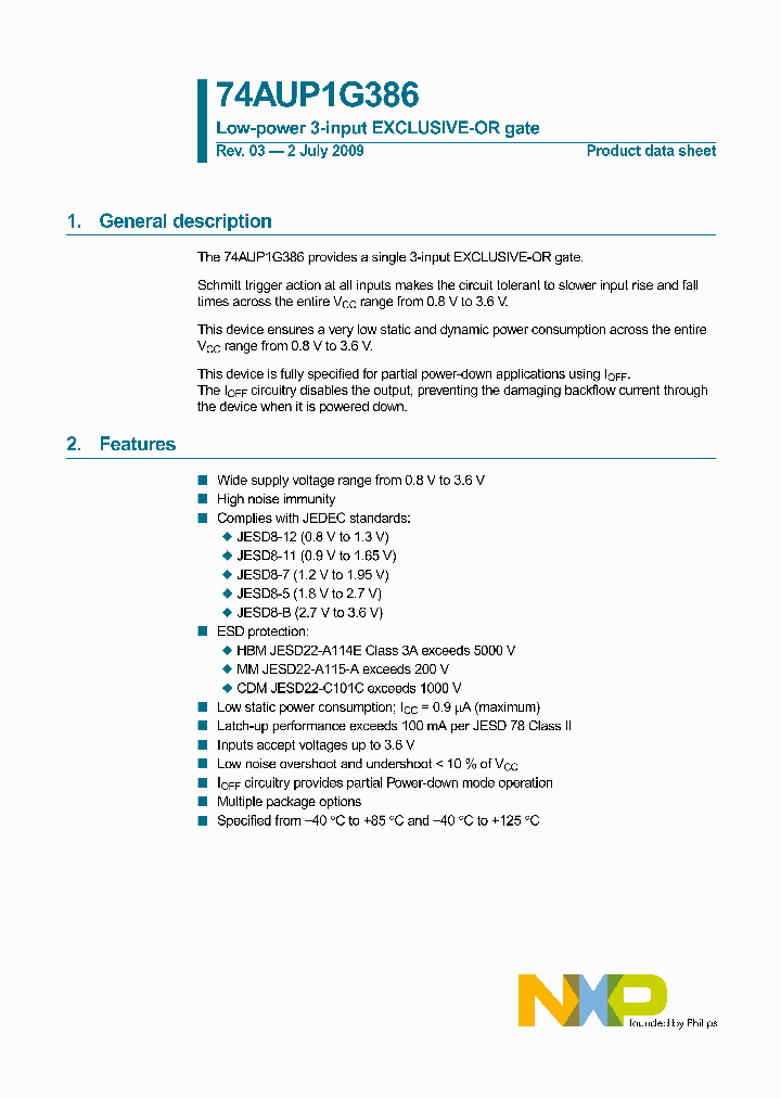 74AUP1G386GM132_3839897.PDF Datasheet