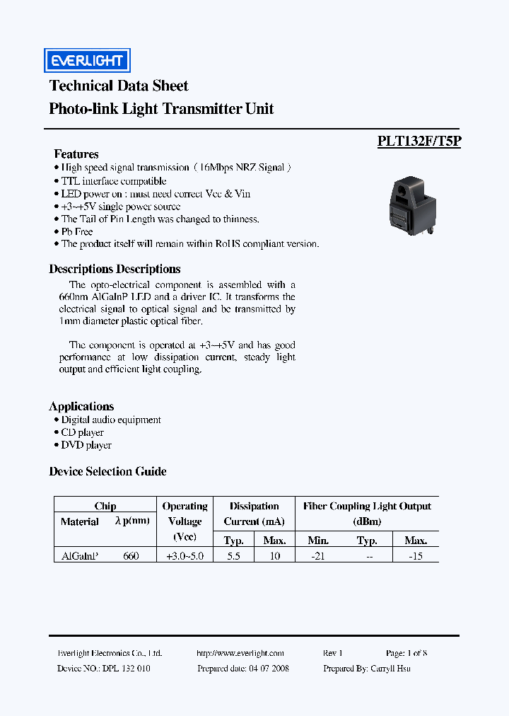 PLT132FT5P_3840600.PDF Datasheet