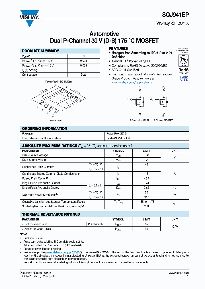 SQJ941EP-T1-GE3_3836859.PDF Datasheet