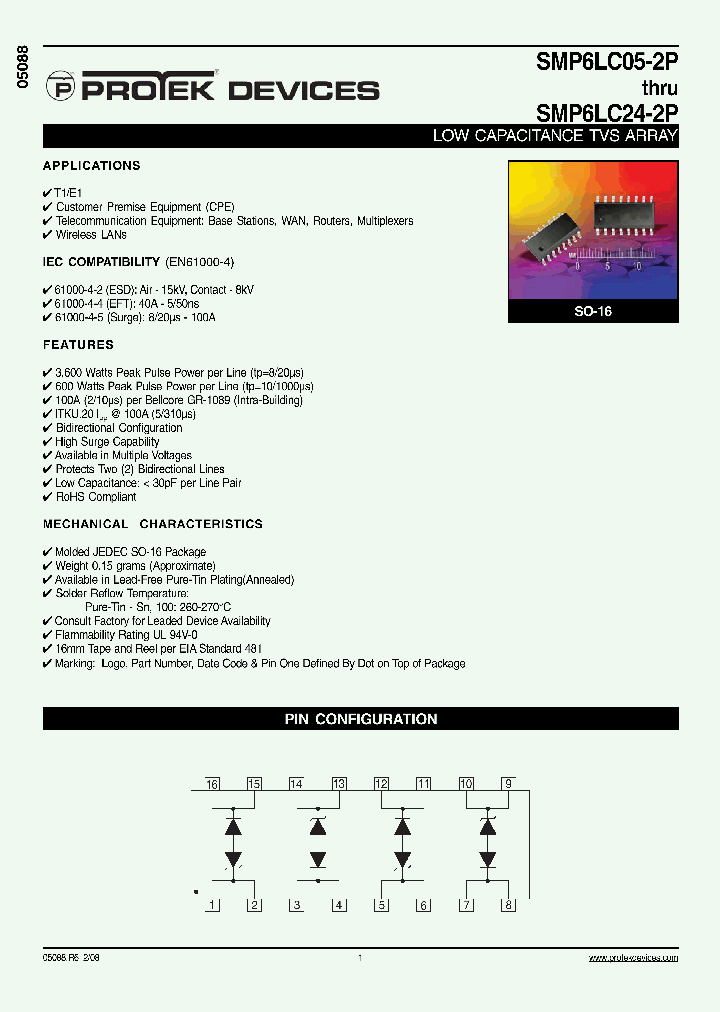 SMP6LC08-2P-T7_3837418.PDF Datasheet