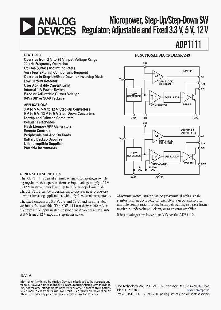 ADP1111ANZ-5_3841182.PDF Datasheet