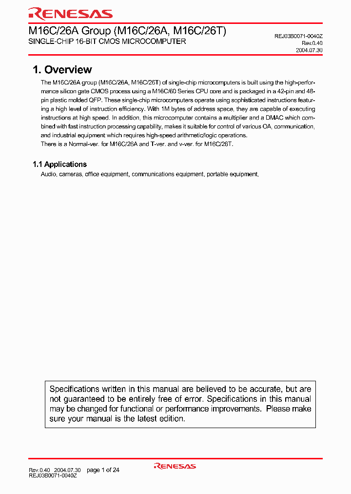 M30260F8TGP-U7_3842448.PDF Datasheet
