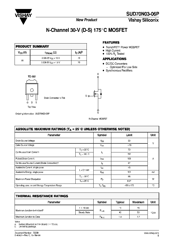 SUD70N03-06P-T4-E3_3836946.PDF Datasheet