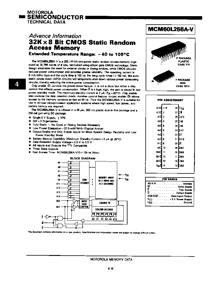 MCM60L256APV10_3838870.PDF Datasheet