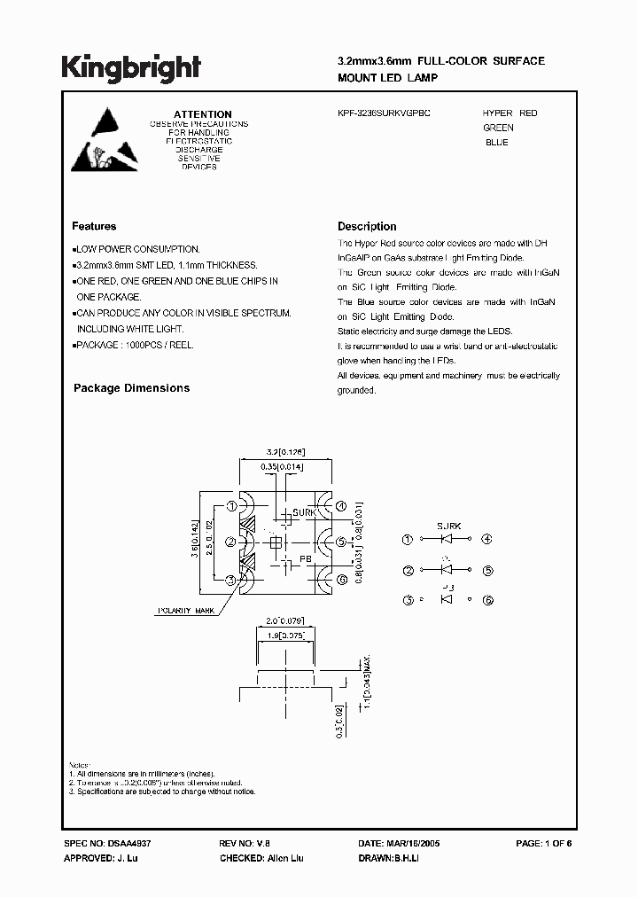 KPF-3236SURKVGPBC_3840095.PDF Datasheet