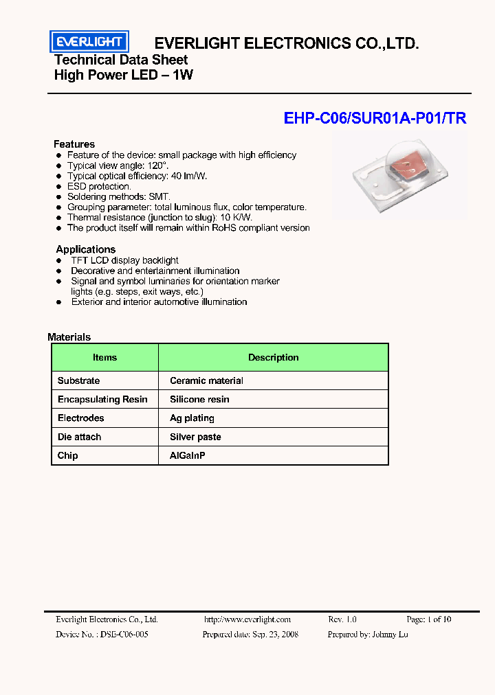 EHP-C06SUR01A-P01TR_3843337.PDF Datasheet