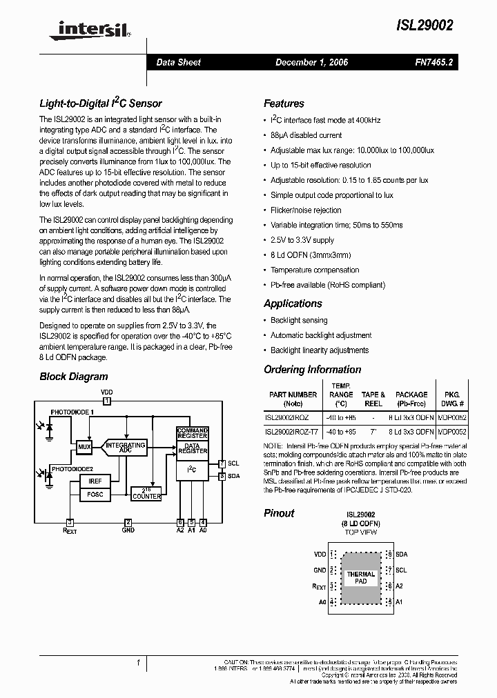 ISL29002CROZ-T7_3843409.PDF Datasheet