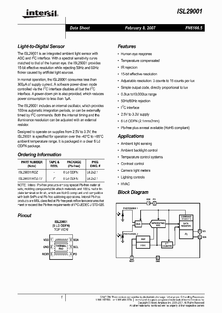 ISL29001IROZ_3843823.PDF Datasheet