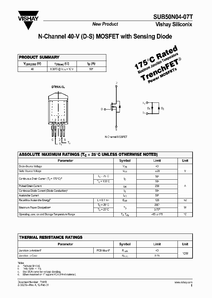 SUB50N04-07T_3846804.PDF Datasheet
