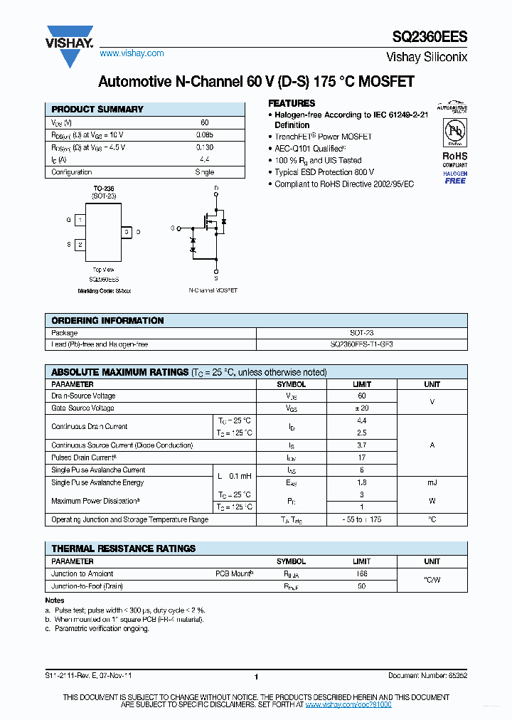 SQ2360EES_4088083.PDF Datasheet