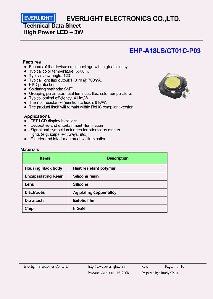 EHP-A18LSCT01C-P03_3845785.PDF Datasheet