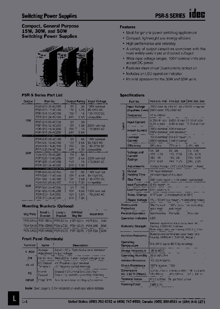 PSR-S15-15-AC100_3845598.PDF Datasheet