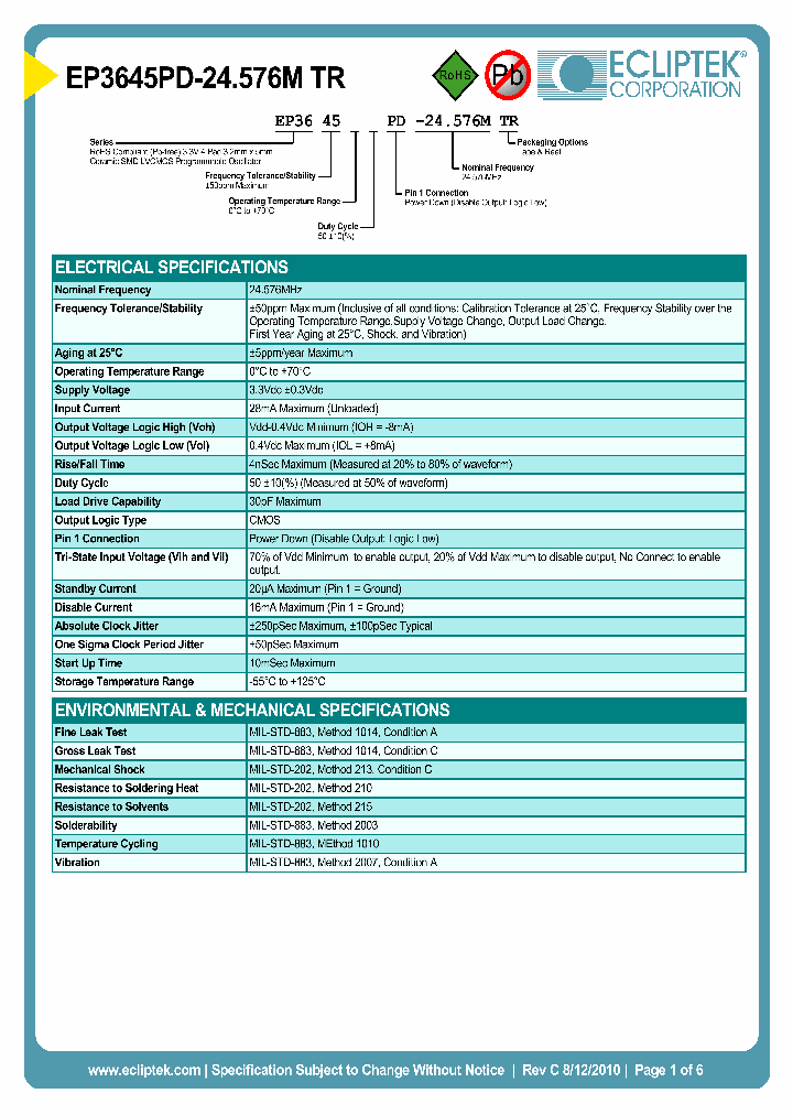 EP3645PD-24576MTR_3847473.PDF Datasheet
