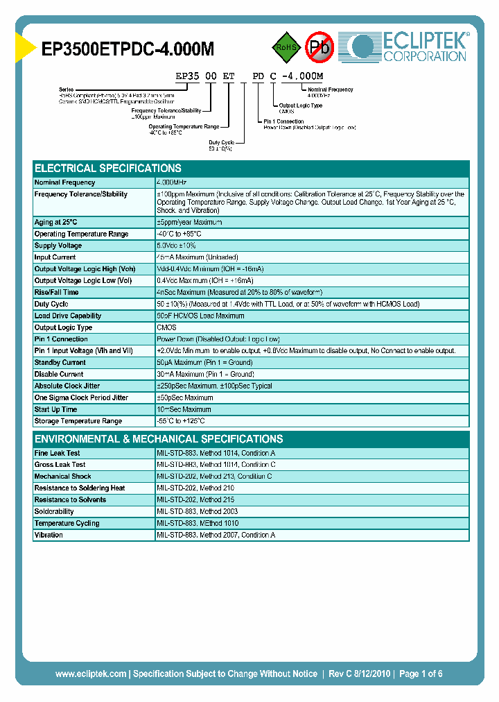 EP3500ETPDC-4000M_3847918.PDF Datasheet