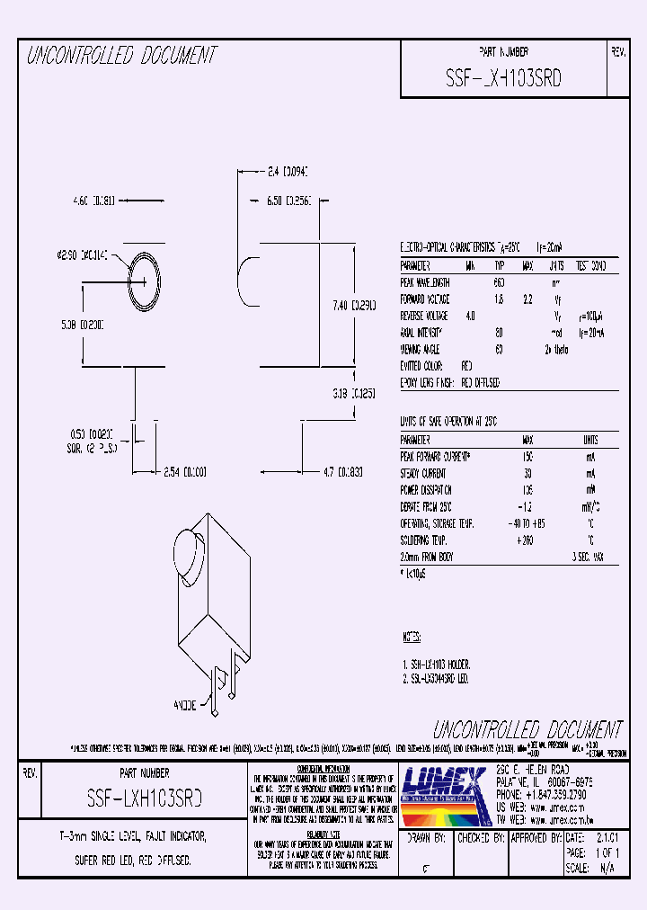 SSF-LXH103SRD_4098129.PDF Datasheet