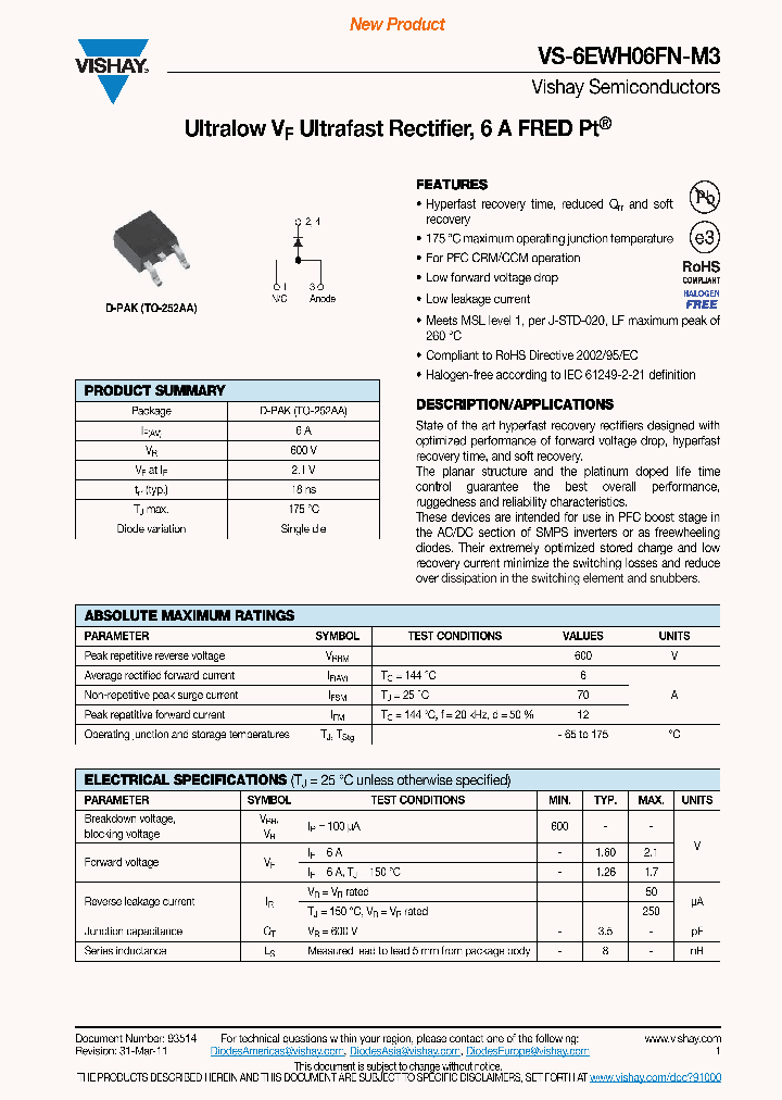 6EWH06FNTRR-M3_4098233.PDF Datasheet