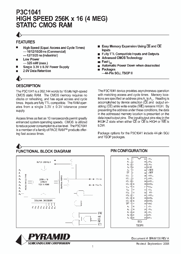 P3C1041-10TI_3849806.PDF Datasheet