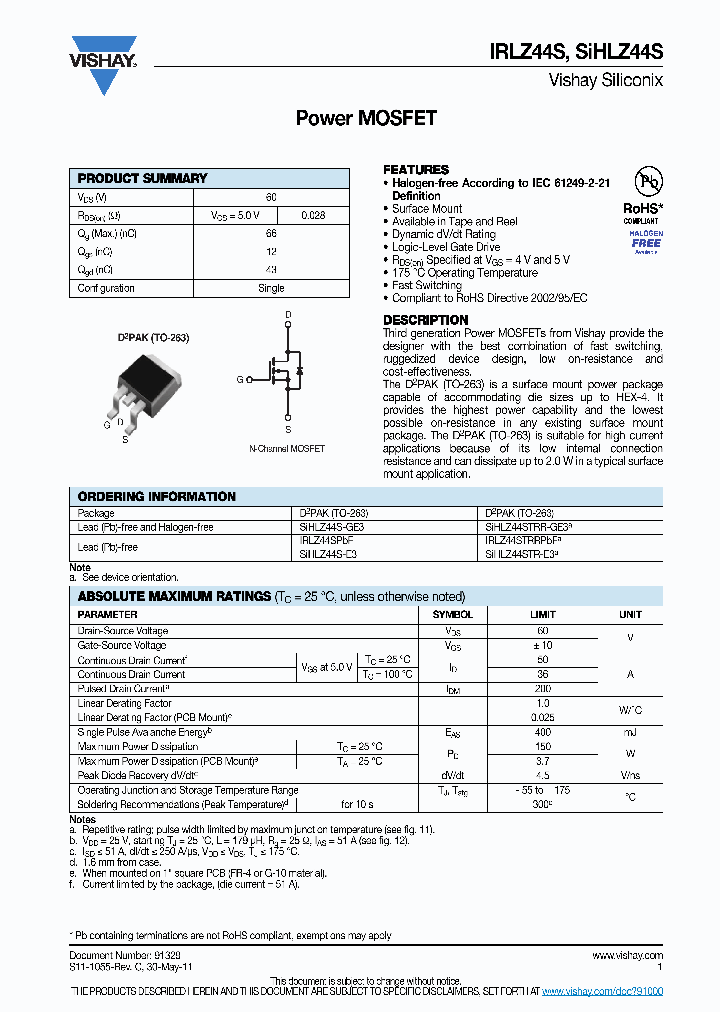SIHLZ44STRR-GE3_4098218.PDF Datasheet