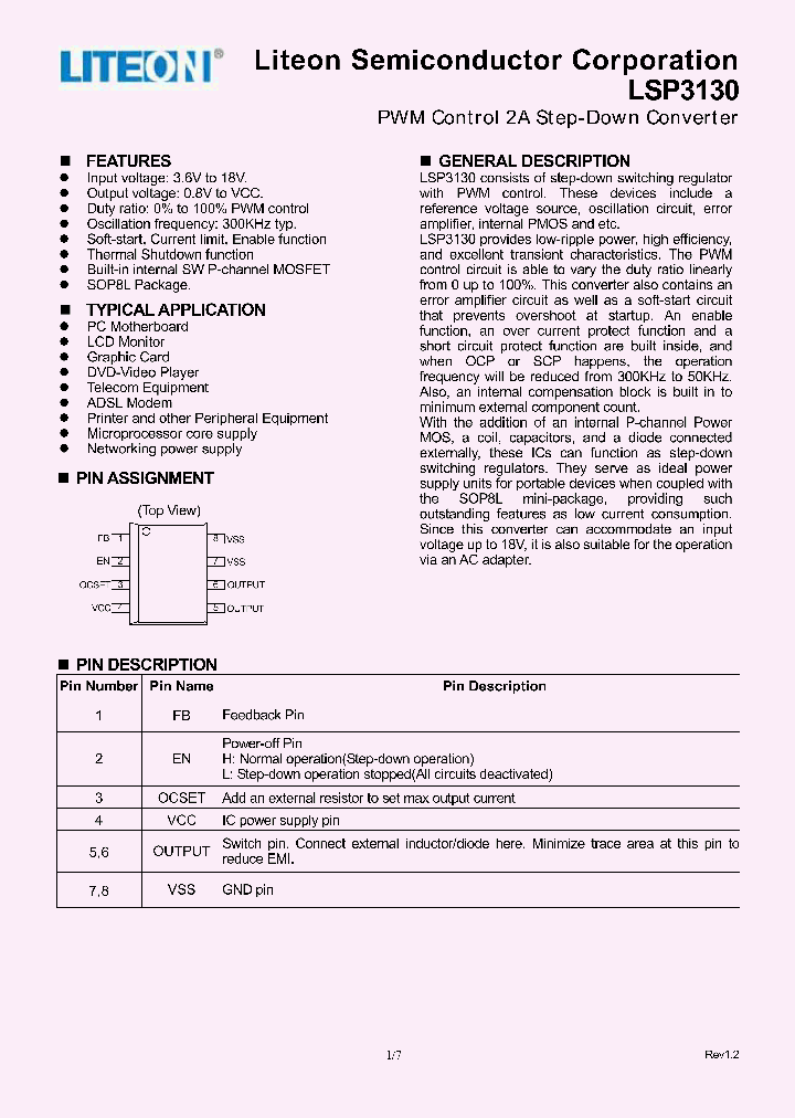 LSP3130SG_3846406.PDF Datasheet