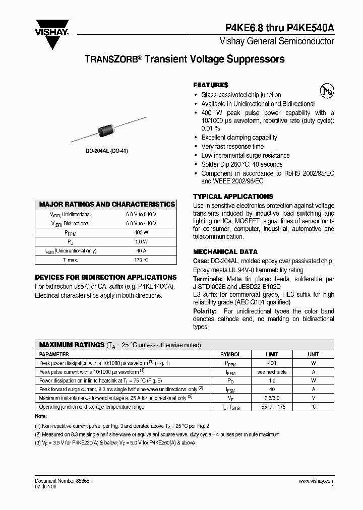 P4KE30CA-E323_3851383.PDF Datasheet