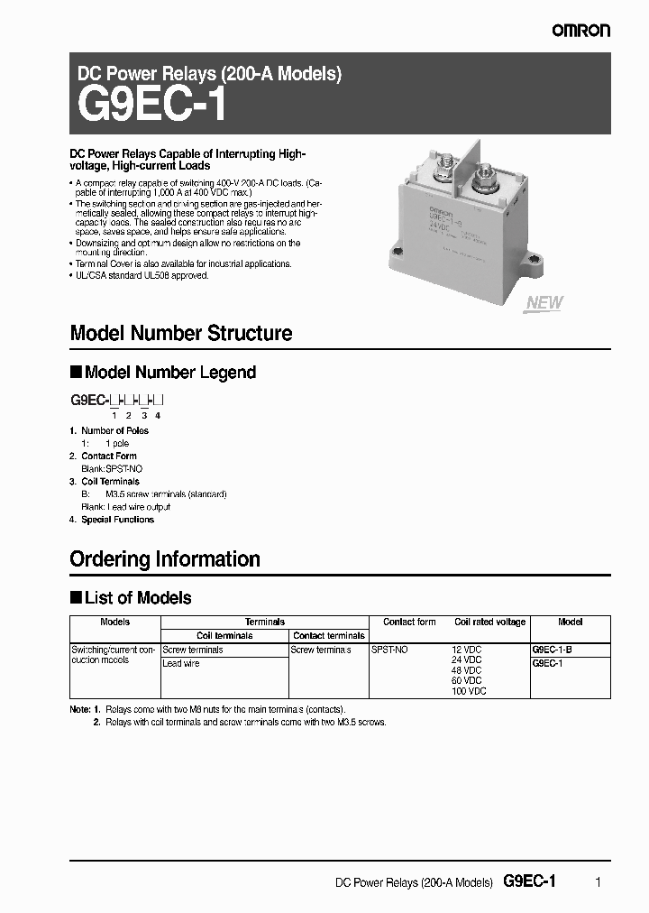 G9EC-1-B_4100474.PDF Datasheet