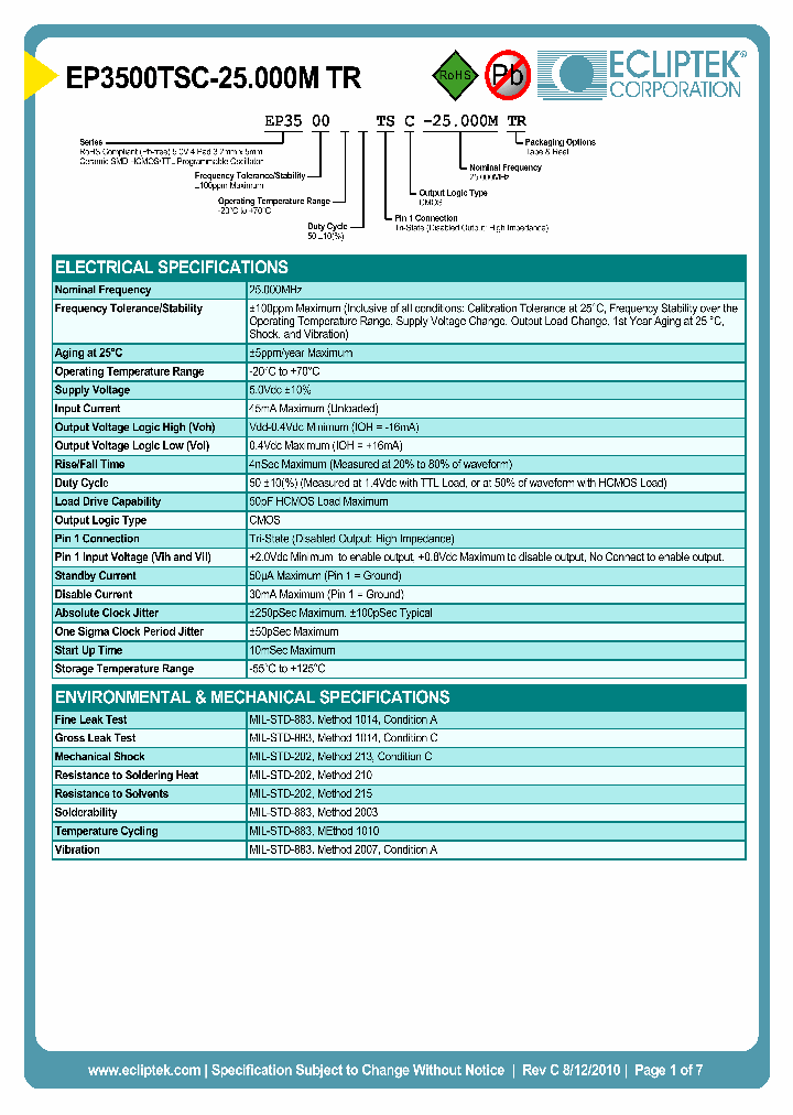 EP3500TSC-25000MTR_3849079.PDF Datasheet
