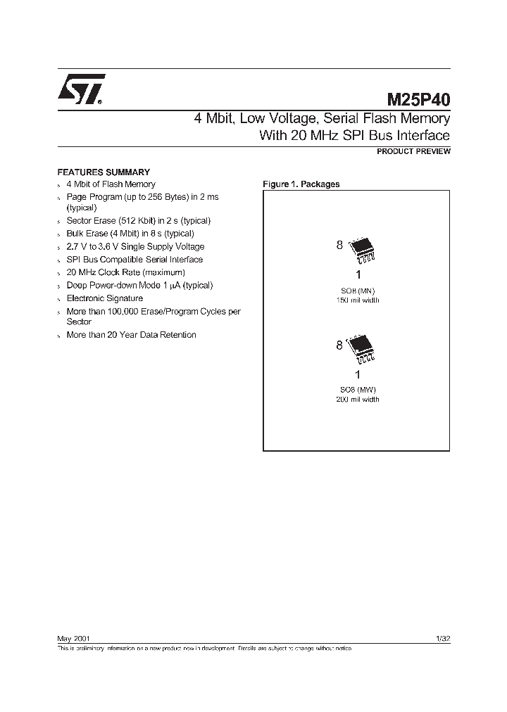 M25P40-VMW6_3851850.PDF Datasheet