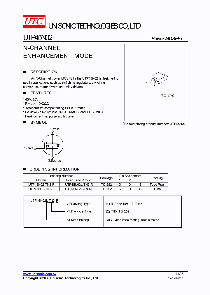 UTP45N02L-TN3-R_3851860.PDF Datasheet
