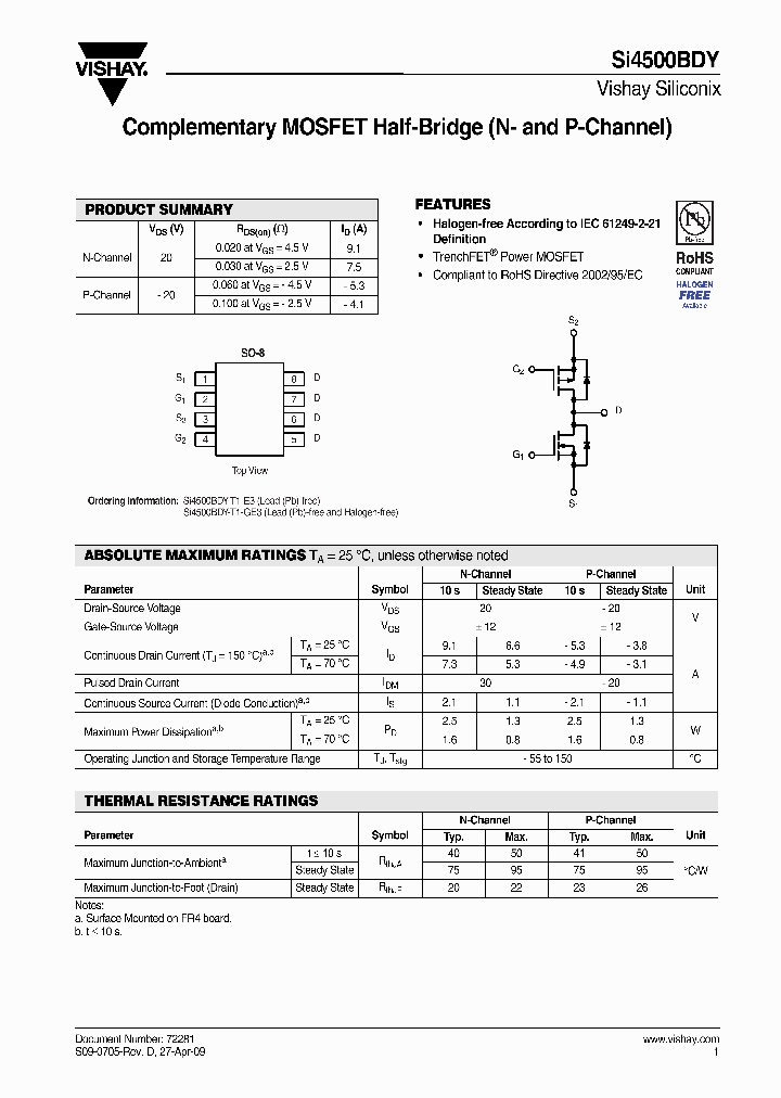 SI4500BDY-T1-GE3_4101258.PDF Datasheet