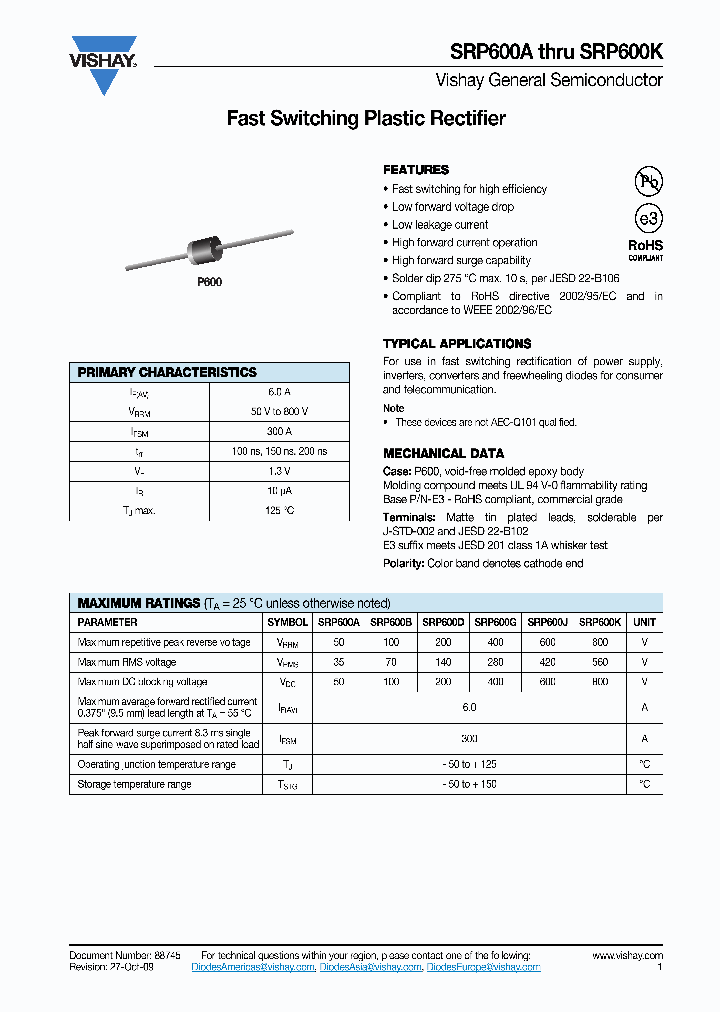 SRP600J-E3-73_4101531.PDF Datasheet