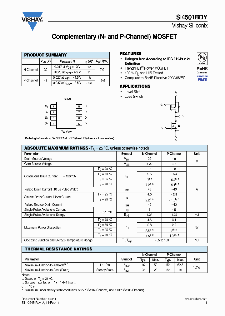 SI4501BDY_4101260.PDF Datasheet