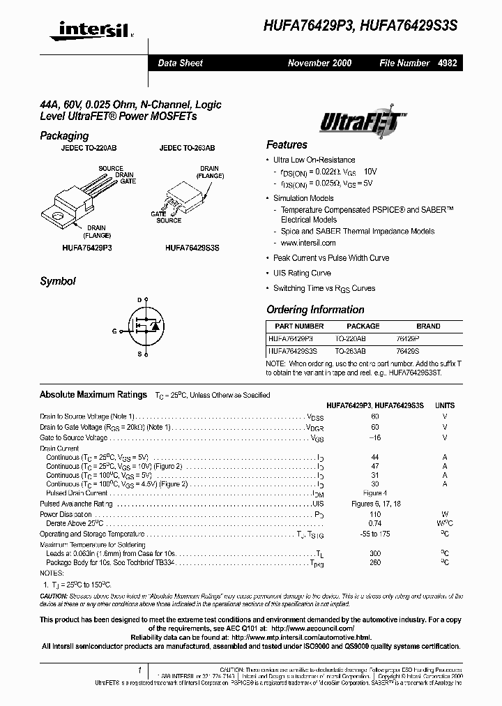 HUFA76429P3_3849298.PDF Datasheet